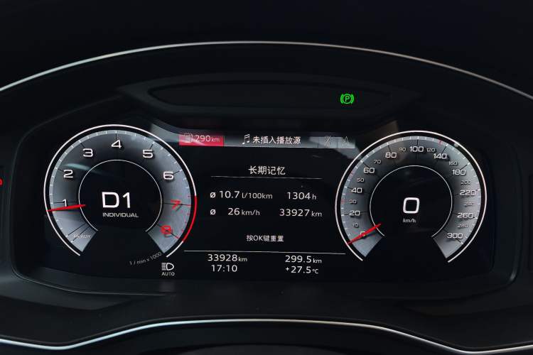 Used Audi A6L 2020 45 TFSI Prestige Elegant Edition Odometer Close Up