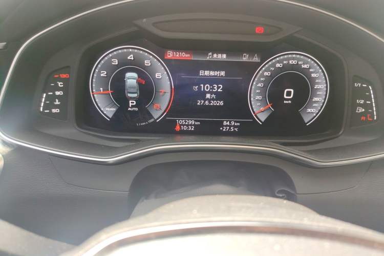 Used Audi A6L 2020 40 TFSI Luxury Dynamic Edition Odometer Close Up