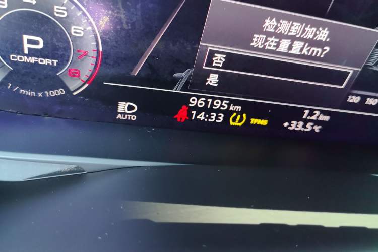 Used Audi A6L 2020 40 TFSI Luxury Dynamic Edition Odometer Close Up