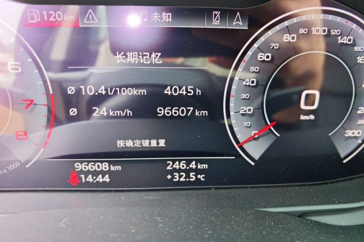 Used Audi A6L 2020 45 TFSI Prestige Elegant Edition Odometer Close Up