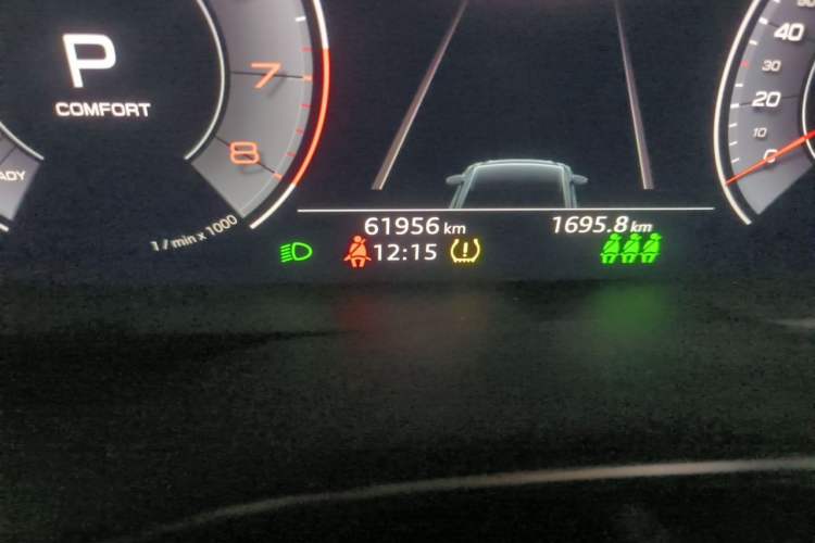 Used Audi A6L 2020 45 TFSI Prestige Dynamic Edition Odometer Close Up