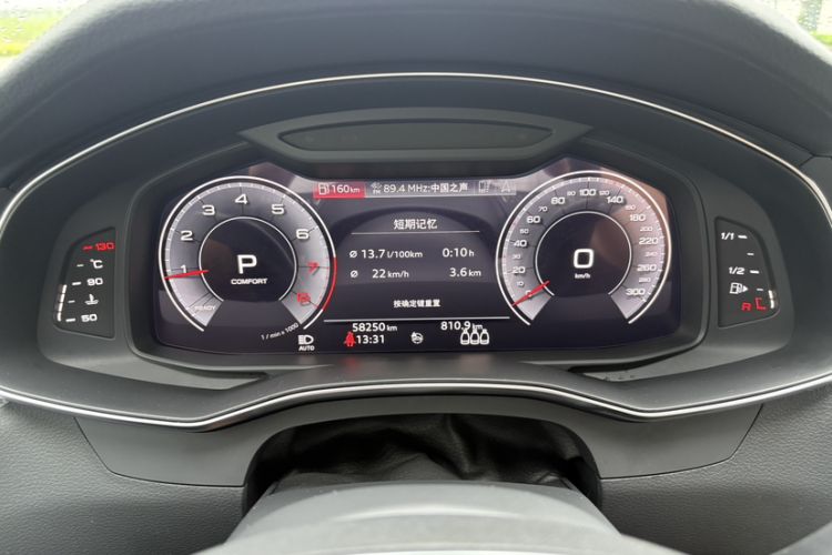 Used Audi A6L 2020 45 TFSI Prestige Dynamic Edition Odometer Close Up