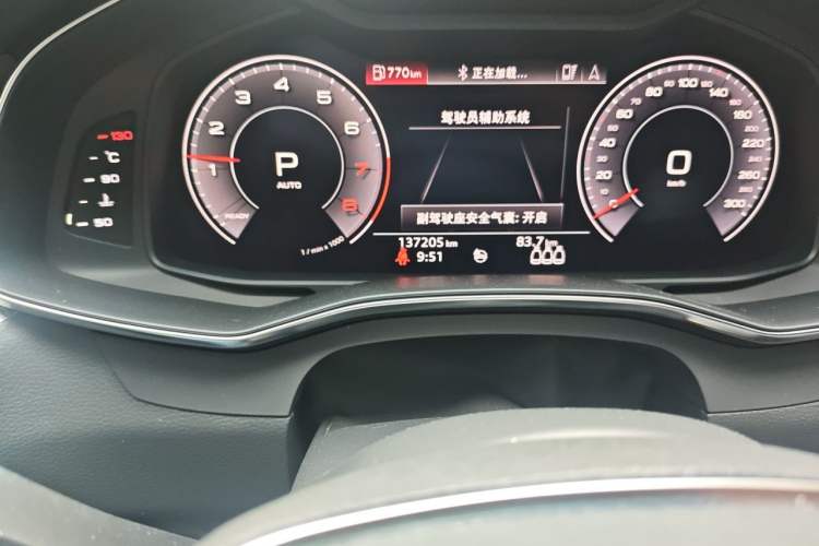 Used Audi A6L 2020 45 TFSI Prestige Dynamic Edition Odometer Close Up