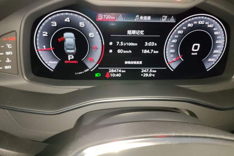 Used Audi A6L 2020 45 TFSI Prestige Dynamic Edition Odometer Close Up