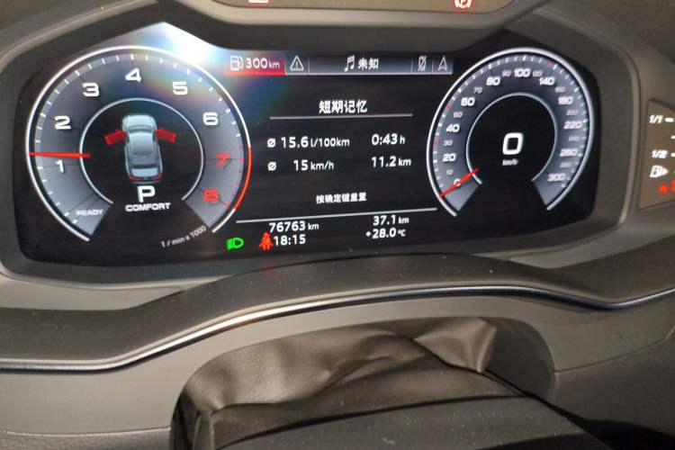 Used Audi A6L 2020 45 TFSI Prestige Dynamic Edition Odometer Close Up