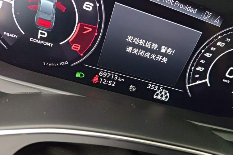 Used Audi A6L 2020 45 TFSI Prestige Dynamic Edition Odometer Close Up