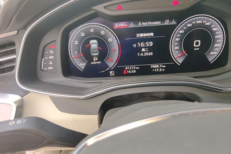Used Audi A6L 2020 55 TFSI quattro Prestige Edition Odometer Close Up