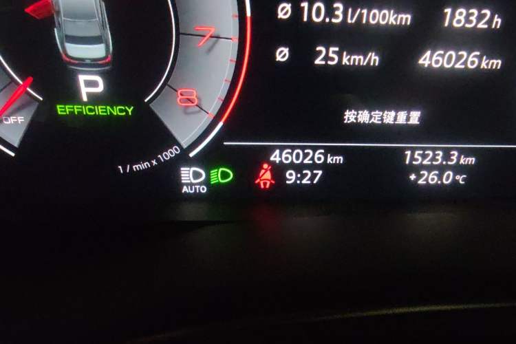 Used Audi A6L 2020 45 TFSI Prestige Dynamic Edition Odometer Close Up