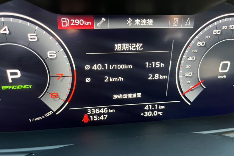 Used Audi A6L 2020 45 TFSI Prestige Dynamic Edition Odometer Close Up