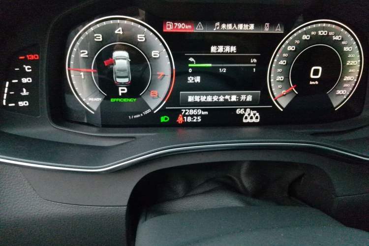 Used Audi A6L 2020 45 TFSI Prestige Dynamic Edition Odometer Close Up