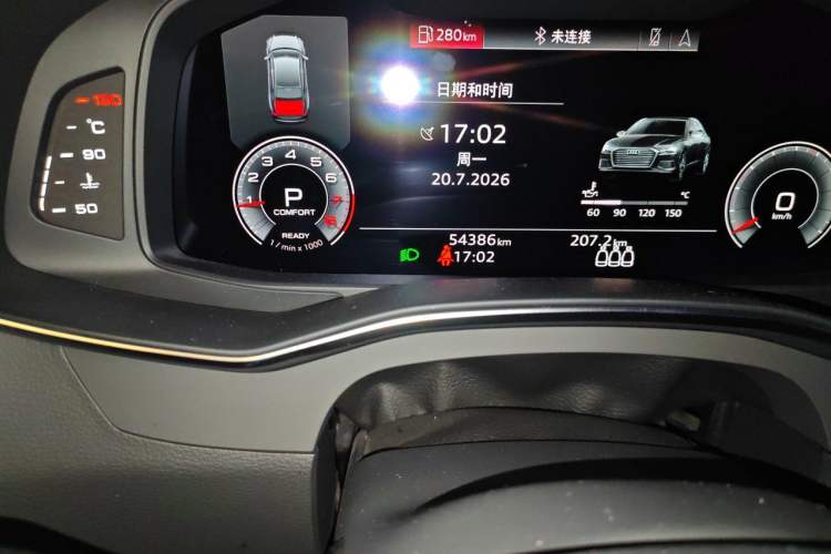Used Audi A6L 2021 45 TFSI Prestige Dynamic Edition Odometer Close Up