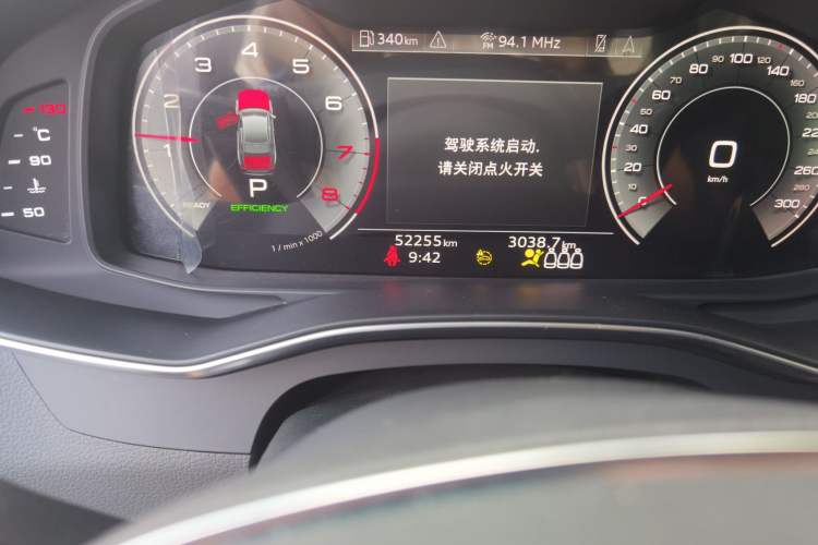 Used Audi A6L 2021 45 TFSI Prestige Elegant Edition Odometer Close Up