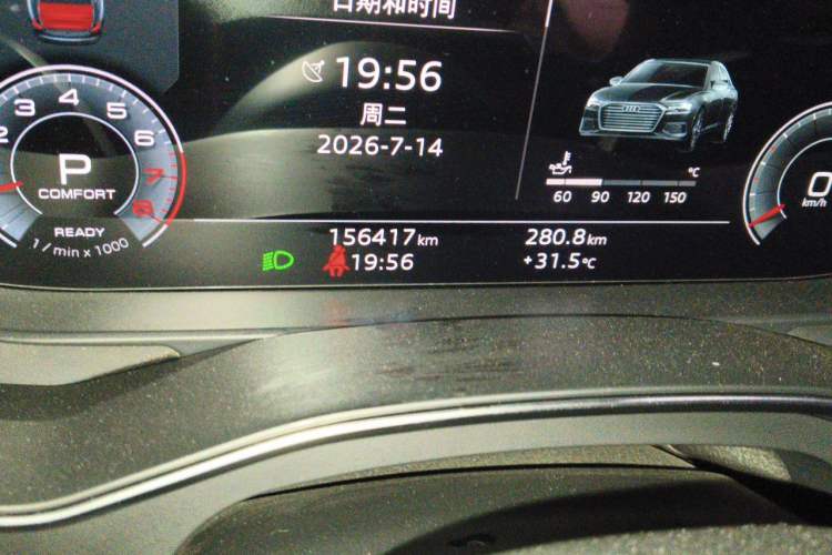 Used Audi A6L 2021 55 TFSI quattro Prestige Dynamic Edition Odometer Close Up