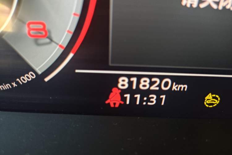 Used Audi A6L 2021 45 TFSI Prestige Dynamic Edition Odometer Close Up