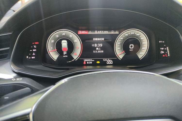 Used Audi A6L 2021 55 TFSI quattro Prestige Dynamic Edition Odometer Close Up