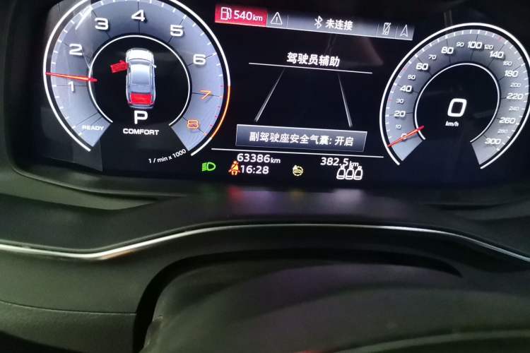 Used Audi A6L 2021 45 TFSI Prestige Dynamic Edition Odometer Close Up