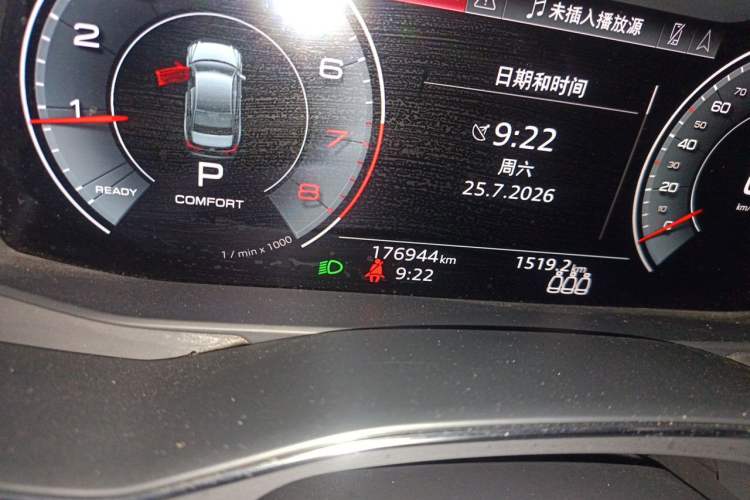 Used Audi A6L 2021 40 TFSI Luxury Dynamic Edition Odometer Close Up