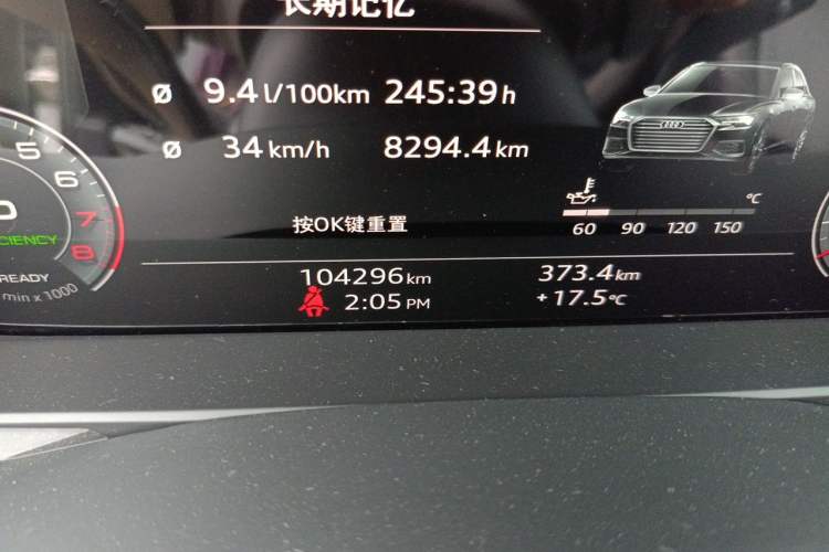 Used Audi A6L 2021 45 TFSI quattro Prestige Dynamic Edition Odometer Close Up