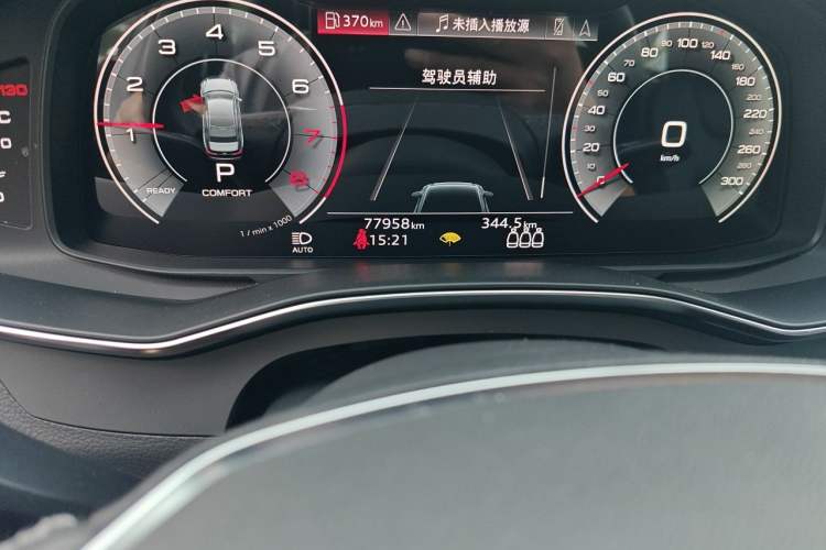 Used Audi A6L 2021 55 TFSI quattro Prestige Dynamic Edition Odometer Close Up
