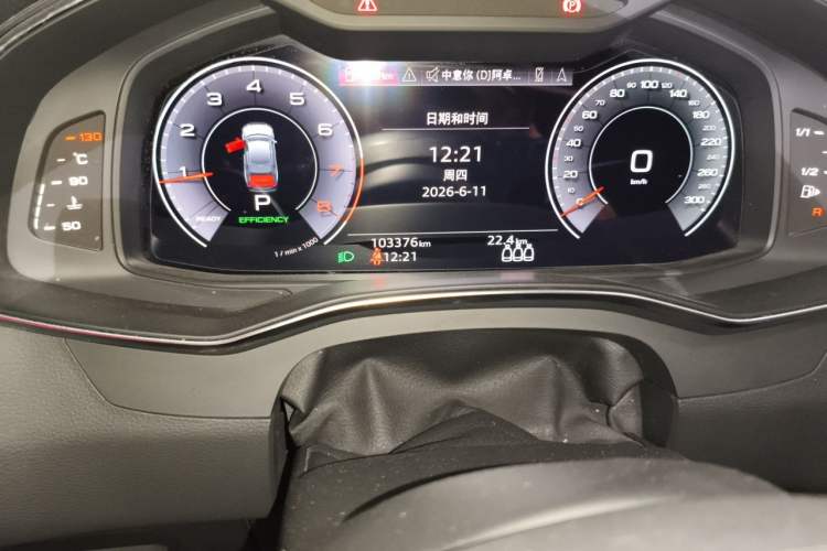 Used Audi A6L 2021 45 TFSI Prestige Dynamic Edition Odometer Close Up