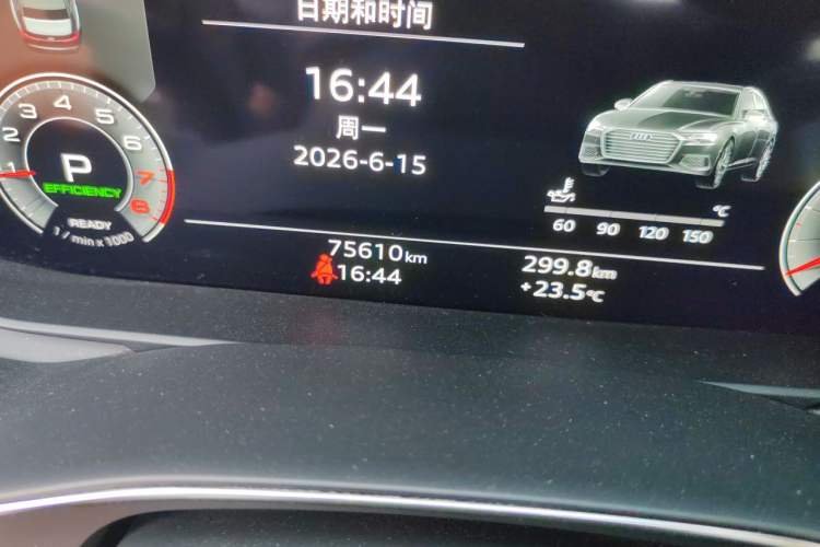 Used Audi A6L 2021 45 TFSI Prestige Elegant Edition Odometer Close Up