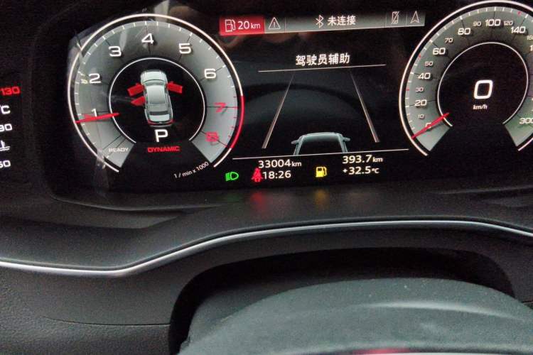 Used Audi A6L 2021 45 TFSI Prestige Dynamic Edition Odometer Close Up