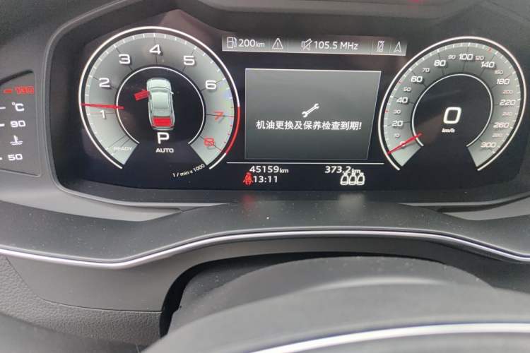 Used Audi A6L 2021 45 TFSI Enjoy Life Edition Odometer Close Up