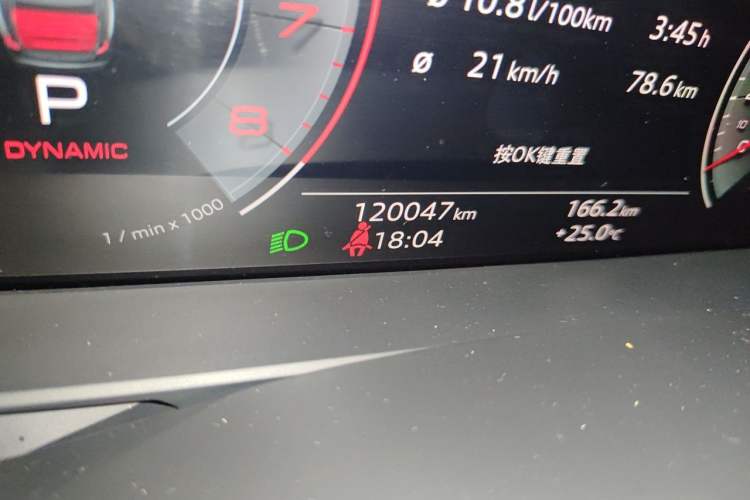 Used Audi A6L 2021 45 TFSI quattro Prestige Dynamic Edition Odometer Close Up