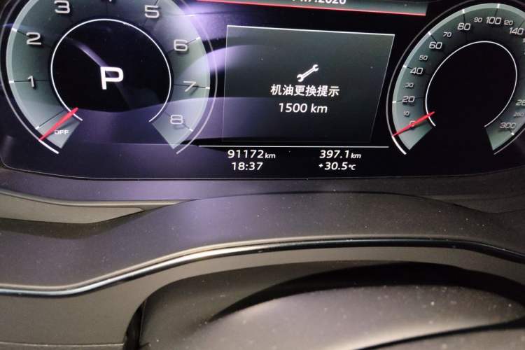 Used Audi A6L 2021 45 TFSI quattro Prestige Dynamic Edition Odometer Close Up