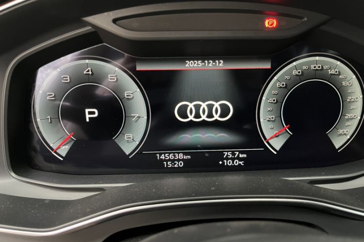 Used Audi A6L 2021 45 TFSI Prestige Dynamic Edition Odometer Close Up