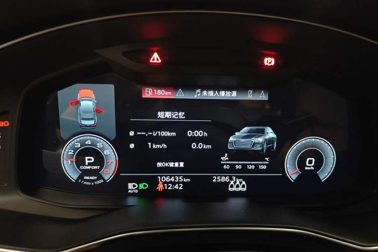 Used Audi A6L 2021 45 TFSI quattro Prestige Elegant Edition Odometer Close Up
