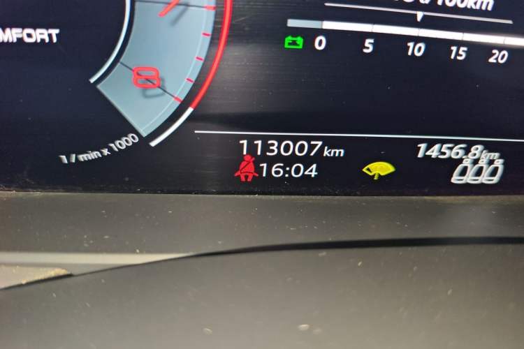 Used Audi A6L 2021 45 TFSI quattro Prestige Dynamic Edition Odometer Close Up