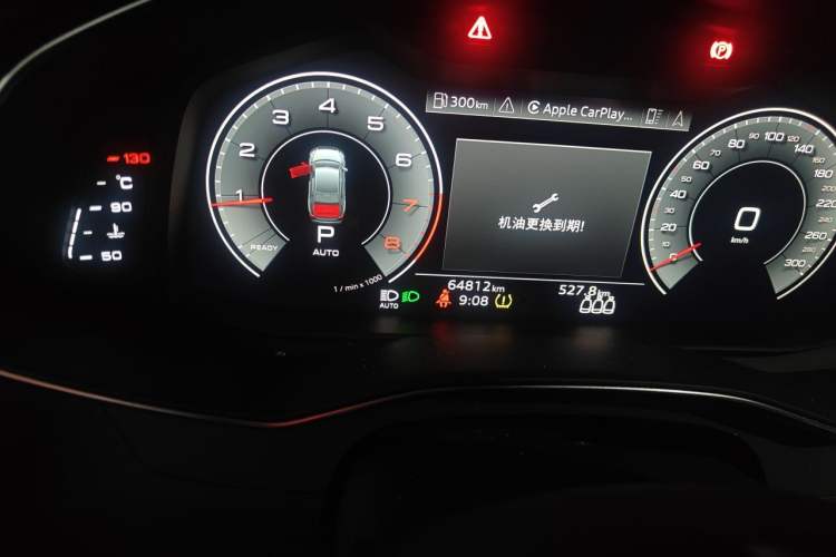 Used Audi A6L 2021 40 TFSI Luxury Dynamic Edition Odometer Close Up