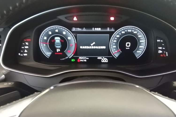 Used Audi A6L 2021 45 TFSI quattro Prestige Dynamic Edition Odometer Close Up