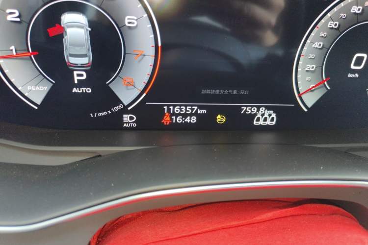 Used Audi A6L 2021 45 TFSI Prestige Dynamic Edition Odometer Close Up