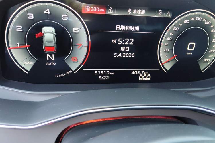 Used Audi A6L 2021 45 TFSI Prestige Dynamic Edition Odometer Close Up
