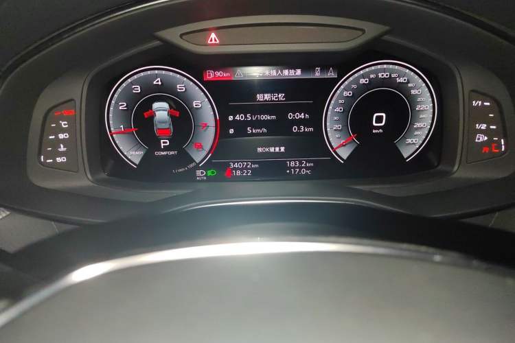 Used Audi A6L 2021 45 TFSI quattro Prestige Dynamic Edition Odometer Close Up