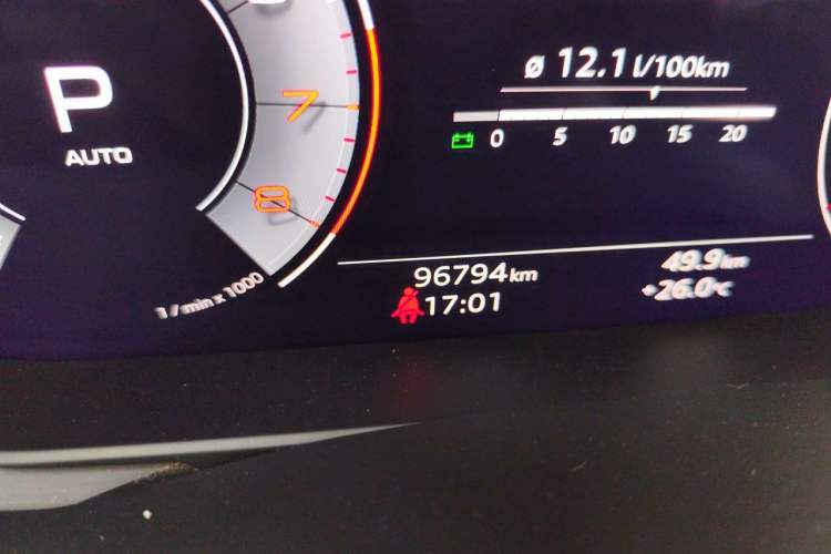 Used Audi A6L 2021 55 TFSI quattro Prestige Dynamic Edition Odometer Close Up