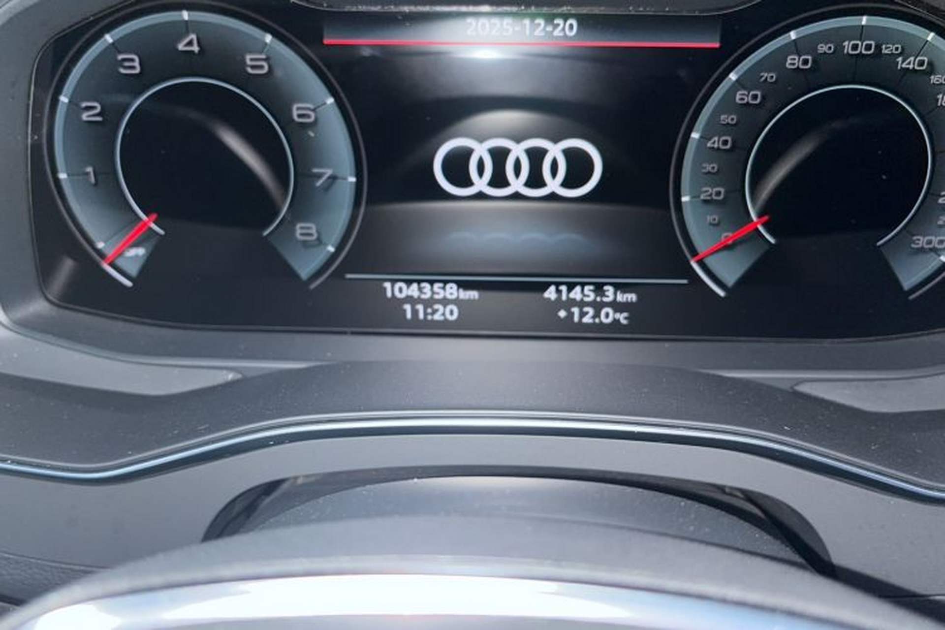 Used Audi A6L 2021 45 TFSI Prestige Dynamic Edition Odometer Close Up
