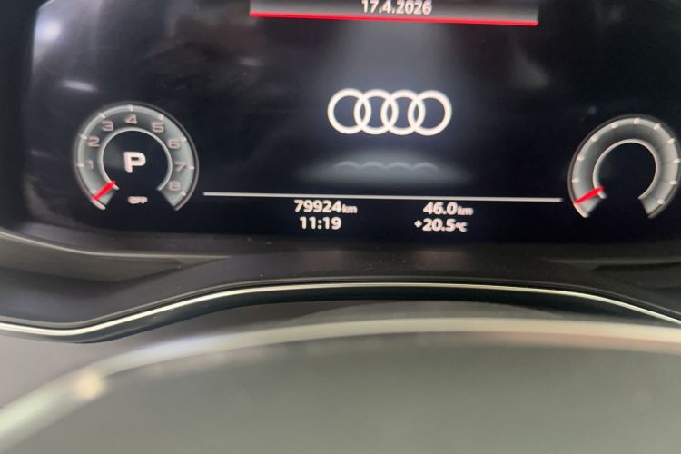 Used Audi A6L 2021 45 TFSI Prestige Dynamic Edition Odometer Close Up