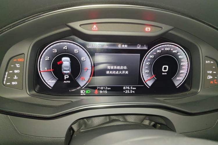 Used Audi A6L 2021 45 TFSI Prestige Dynamic Edition Odometer Close Up