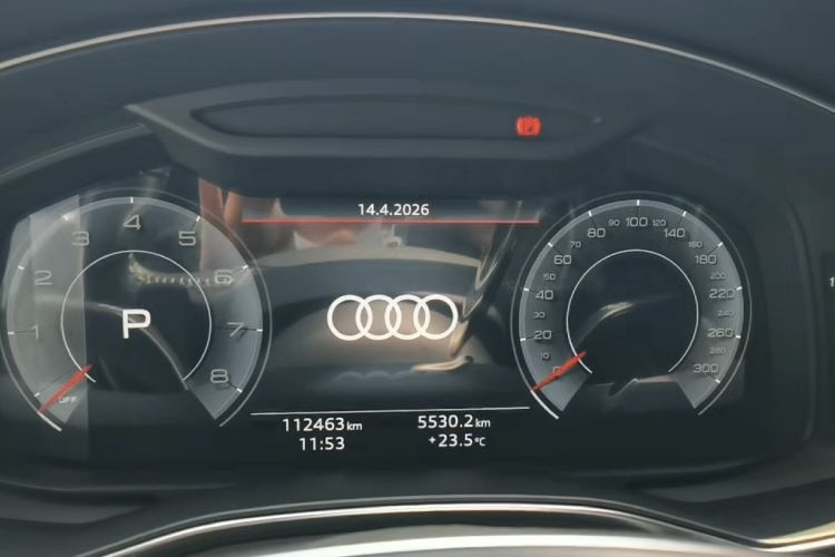 Used Audi A6L 2021 45 TFSI Prestige Dynamic Edition Odometer Close Up