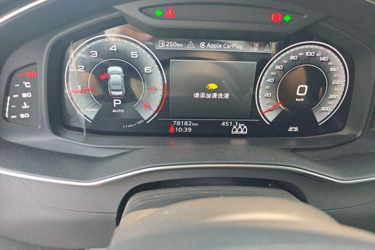 Used Audi A6L 2021 45 TFSI Prestige Dynamic Edition Odometer Close Up