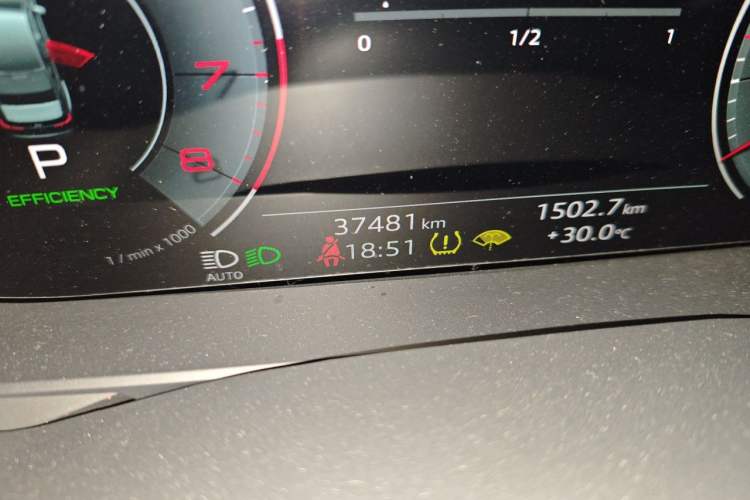 Used Audi A6L 2021 45 TFSI quattro Prestige Dynamic Edition Odometer Close Up