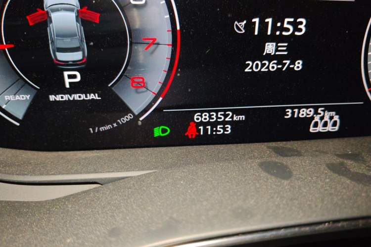 Used Audi A6L 2021 45 TFSI Prestige Dynamic Edition Odometer Close Up