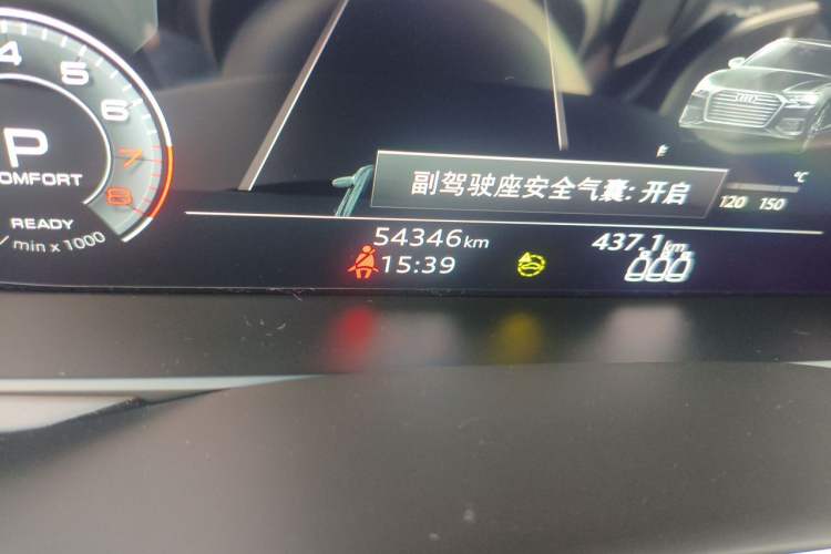 Used Audi A6L 2021 45 TFSI quattro Prestige Dynamic Edition Odometer Close Up