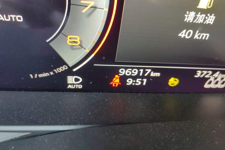 Used Audi A6L 2021 45 TFSI Prestige Dynamic Edition Odometer Close Up