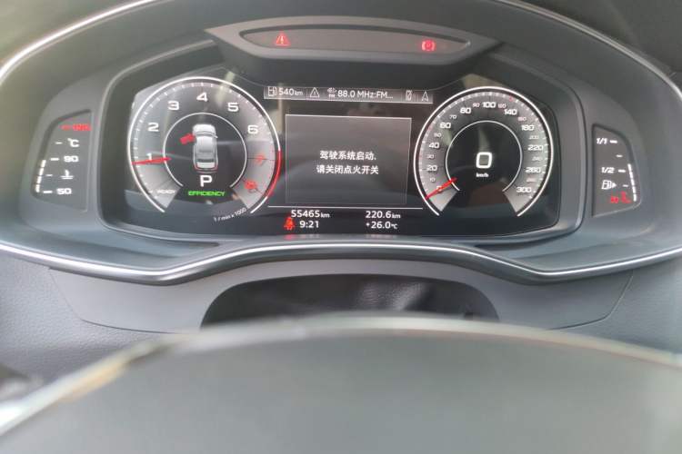 Used Audi A6L 2021 45 TFSI Prestige Dynamic Edition Odometer Close Up