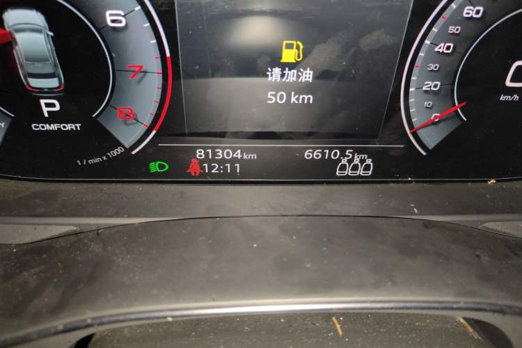 Used Audi A6L 2021 45 TFSI Prestige Elegant Edition Odometer Close Up