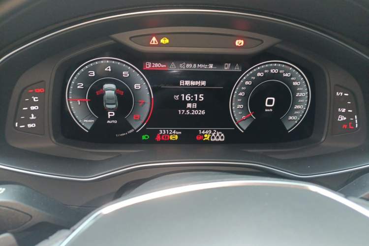 Used Audi A6L 2021 45 TFSI quattro Prestige Elegant Edition Odometer Close Up